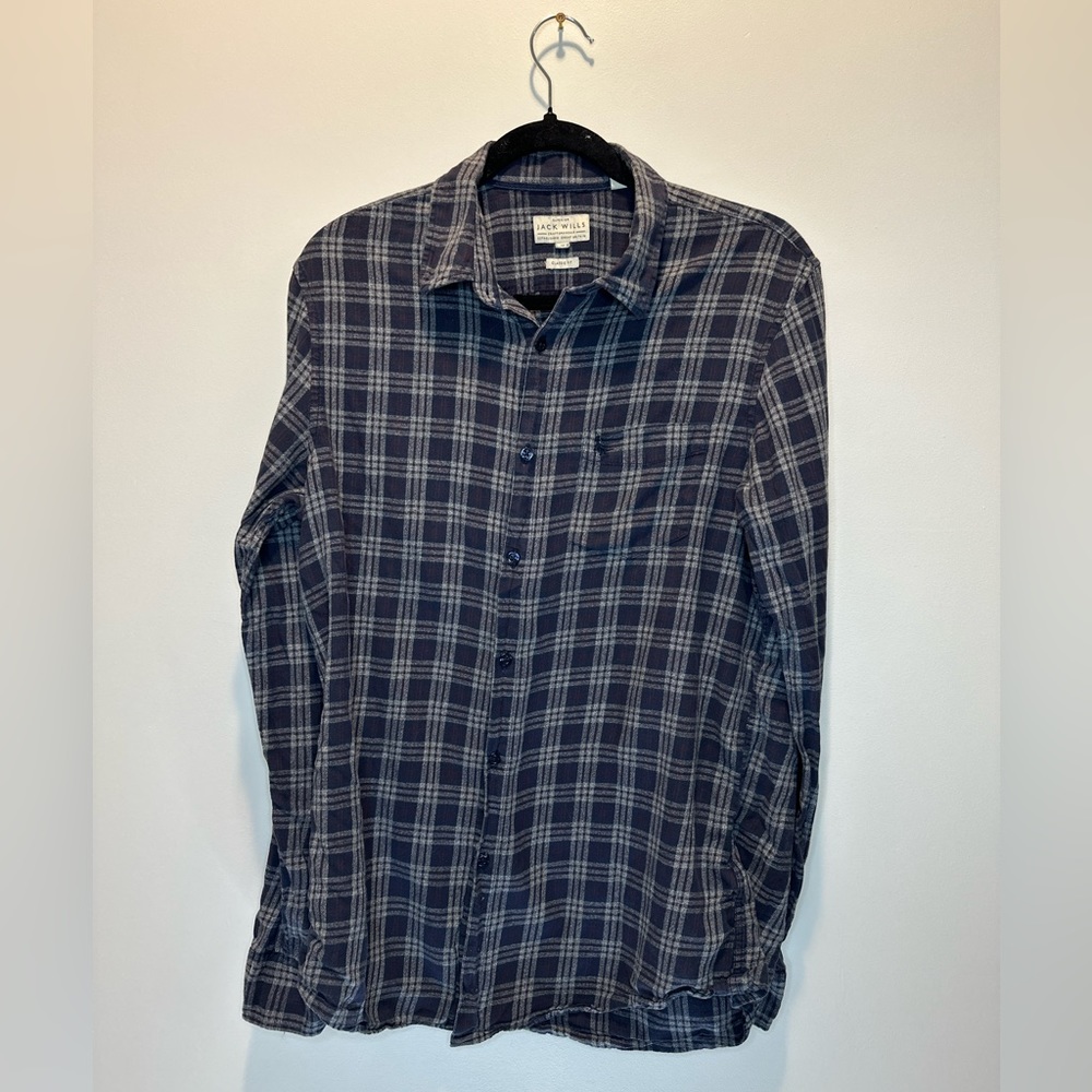Jack Wills Men’s Medium Plaid Flannel Shirt